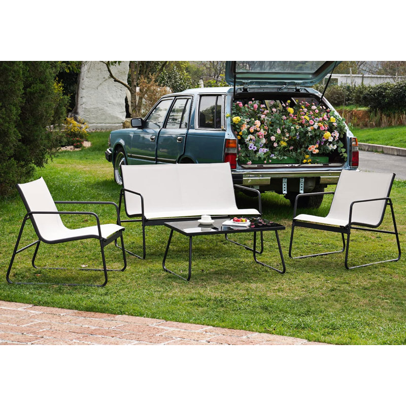 Ensemble de conversation pour 4 personnes Gelantipy, Beige