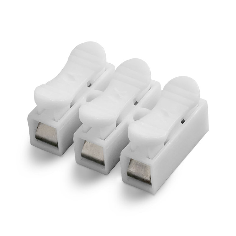 20 Pack Quick Connect Wire Terminal Connectors, White Cable Connectors for Electrical Wiring
