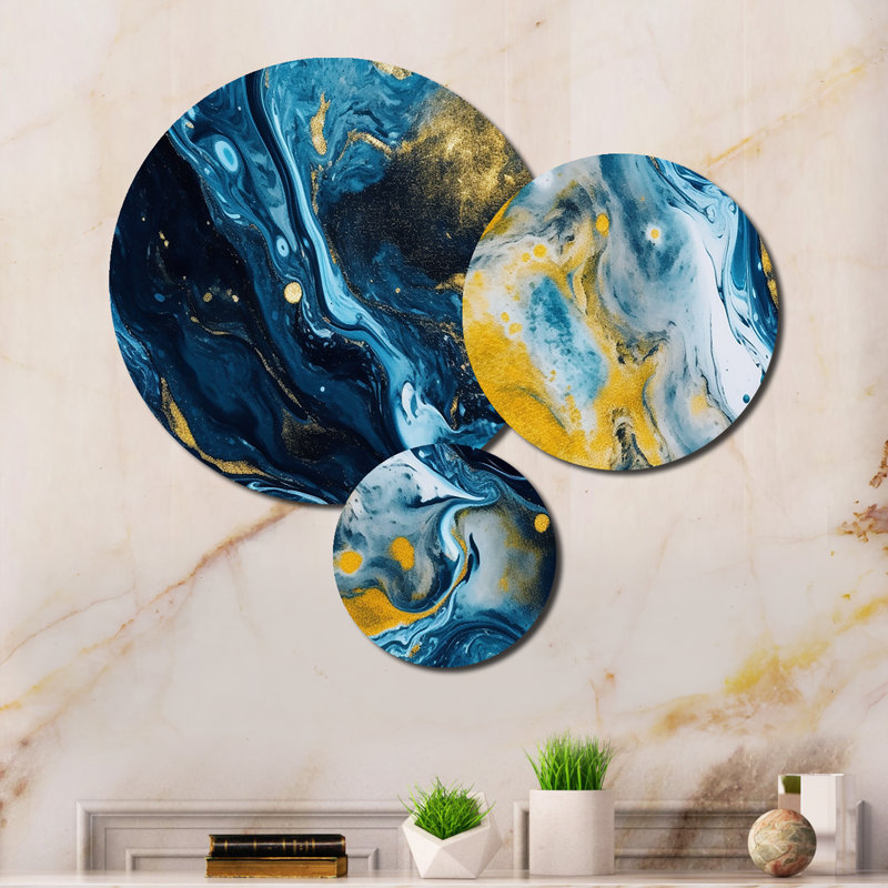 Abstract Wall Decor on Metal