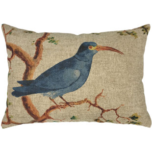  Coussin en lin Bird