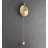 34.65" Golden Metal Wall Clocks