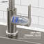 Robinet d'évier de cuisine extractible, robinet de cuisine à poignée simple avec base DEL-102806759