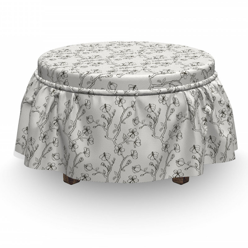 Box Cushion Ottoman Slipcover