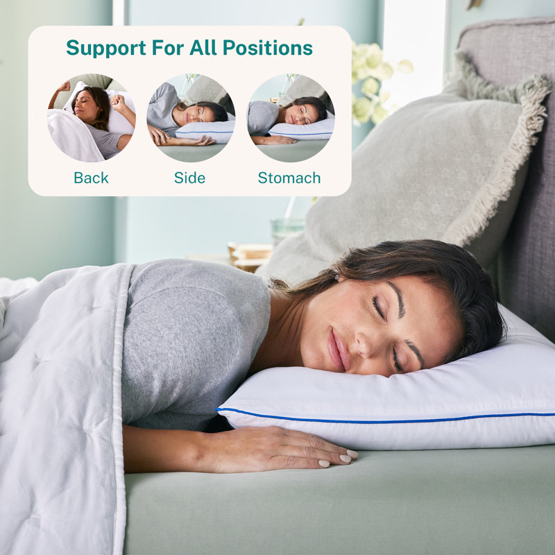 Gel Memory Foam Medium Pillow, Standard