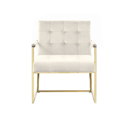 Dmir 27" W Tufted Velvet Armchair