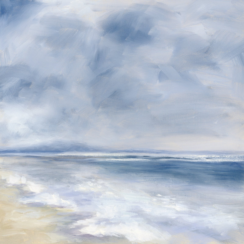 Water's Edge by Danusia Keusder - Wrapped Canvas Painting, 30cm H x 30cm W