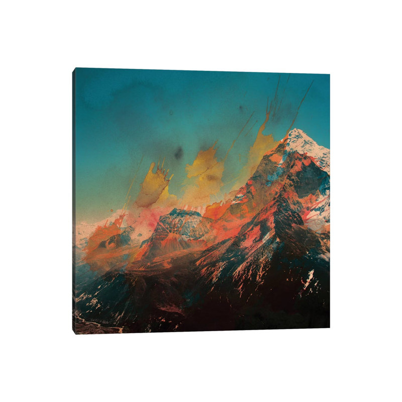 Mountain Splash by Andreas Lie - Wrapped Canvas Print, 93.98 cm H x 93.98 cm W x 3.175 cm D