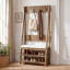 Banc d'entrée avec porte-manteaux et rangement pour chaussures