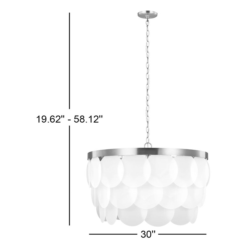 Ainsley 8 - Light Dimmable Tiered Chandelier, Satin Bronze, Not Energy Star, No