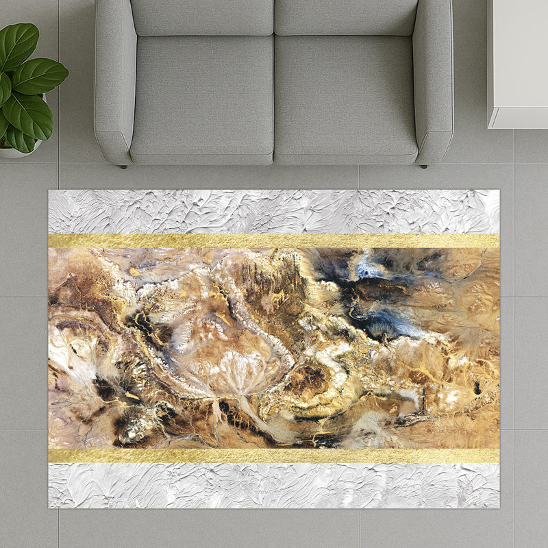 Floral Area Rug, Runner 70 x 140 cm