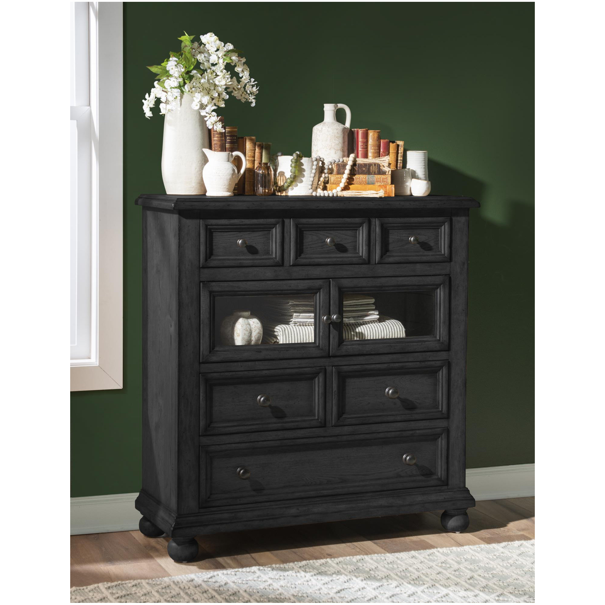 Country Living Accent Chest 2, Black