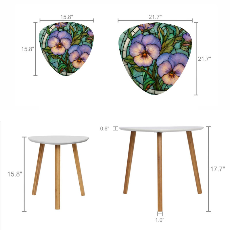 Ensemble de 2 tables gigognes Triangle