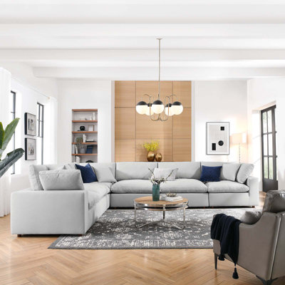 Ensemble de canapé modulaire rembourré 6 pièces Commix