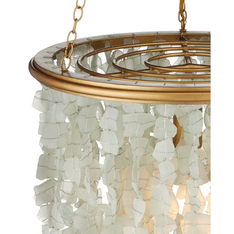 Verre De Mer 1 - Light Chandelier, 21.5" H x 19" W x 19" D