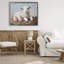 Cadre flottant avec agneau et œufs de Pâques, design Petal Prints Design-714990402-714990524