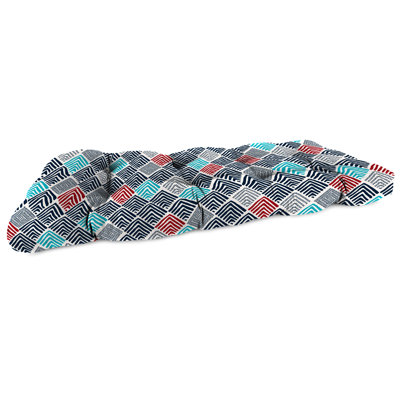 46" x 19" Contoured Outdoor Wicker Bench Cushion