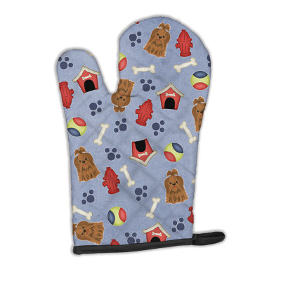 Caroline's Treasures Dog House Polyester Oven Mitt