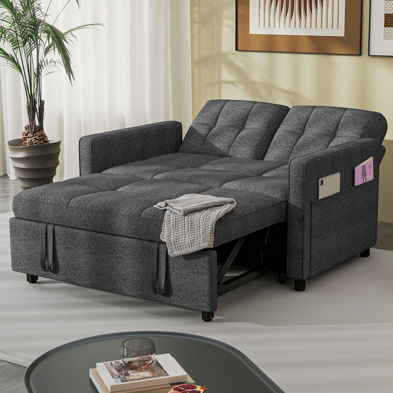 Canapé-lit inclinable convertible 3 en 1 Balconera, Gris