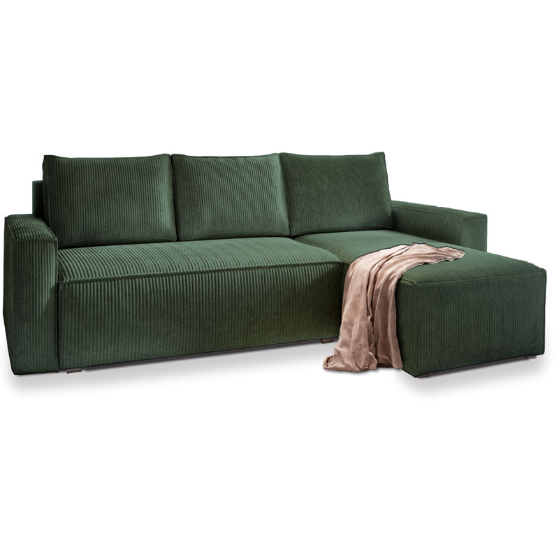 Shanett 3 Seater Sofa Bed, Green