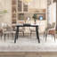 Lozano Extendable Rectangular Dining Table with Stainless Steel Base-177832624-177832625