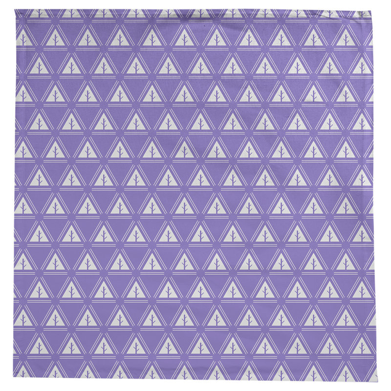 Nappe d’arbre minimaliste classique Barbra, Mauve / Blanc