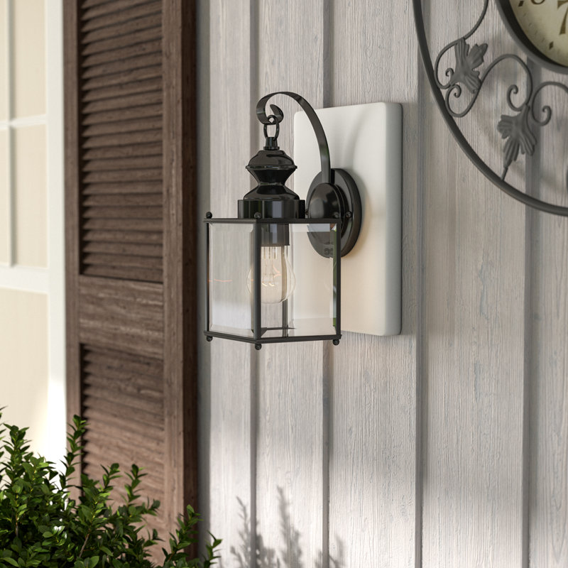 Lanterne murale d'extérieur Tiernan, Noir, H 12,5 po x l 5,25 po x P 5,75 po