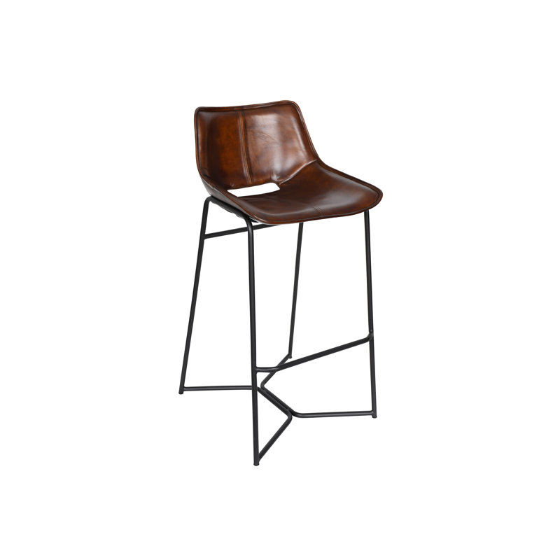 Brisben Bar Chair, Hand Washed Chestnut, Bar Stool (29" Seat Height)