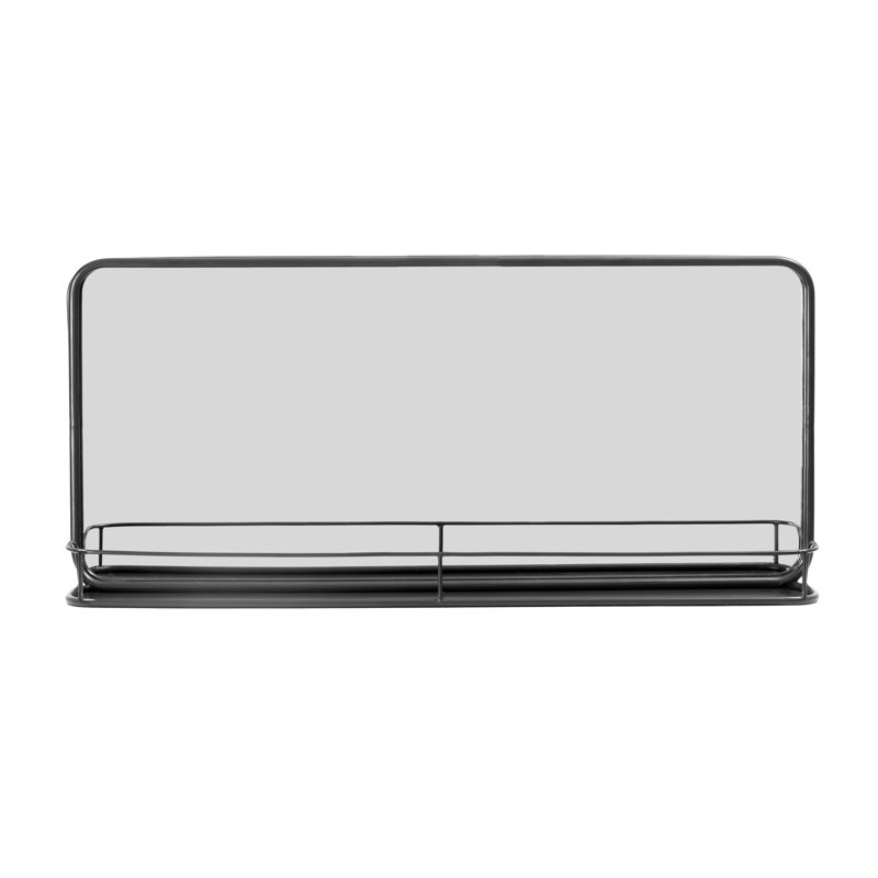Imane Rectangle Wall Mounted Mirror with Shelf