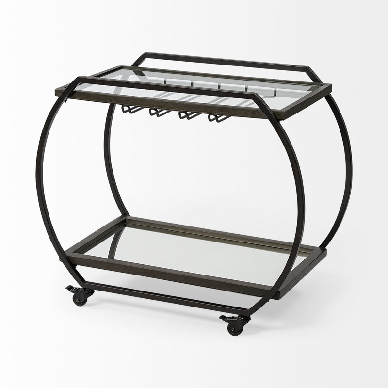 Solid Wood Bar Cart