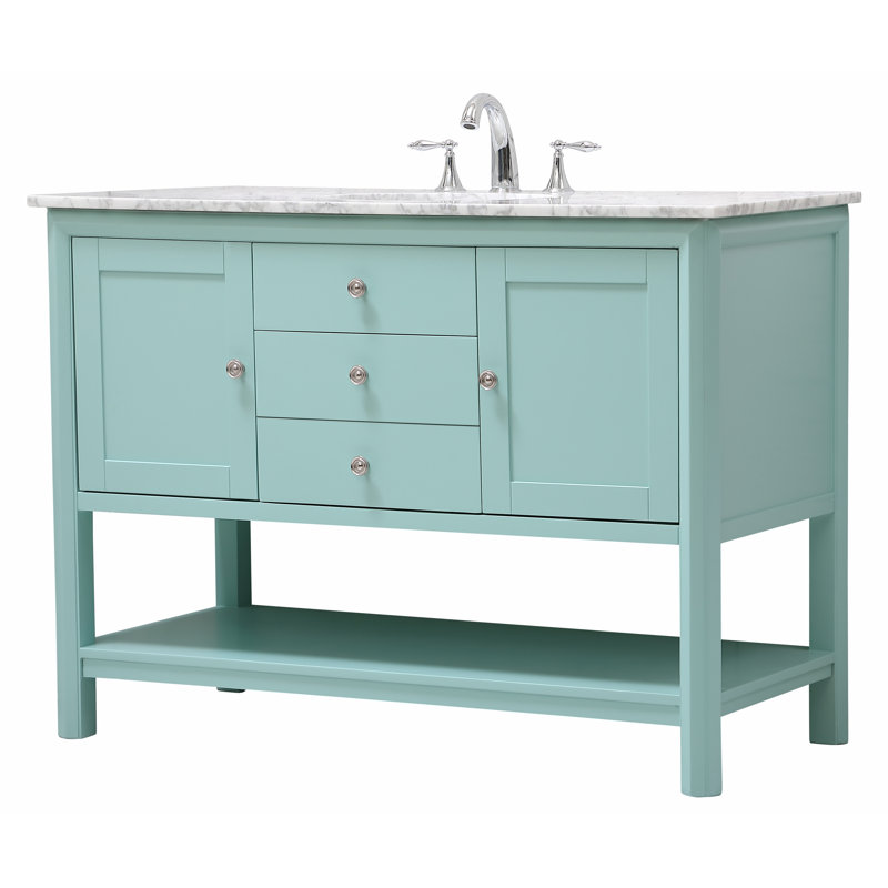 Ensemble de meuble-lavabo simple 48 po Newsoms, Menthe