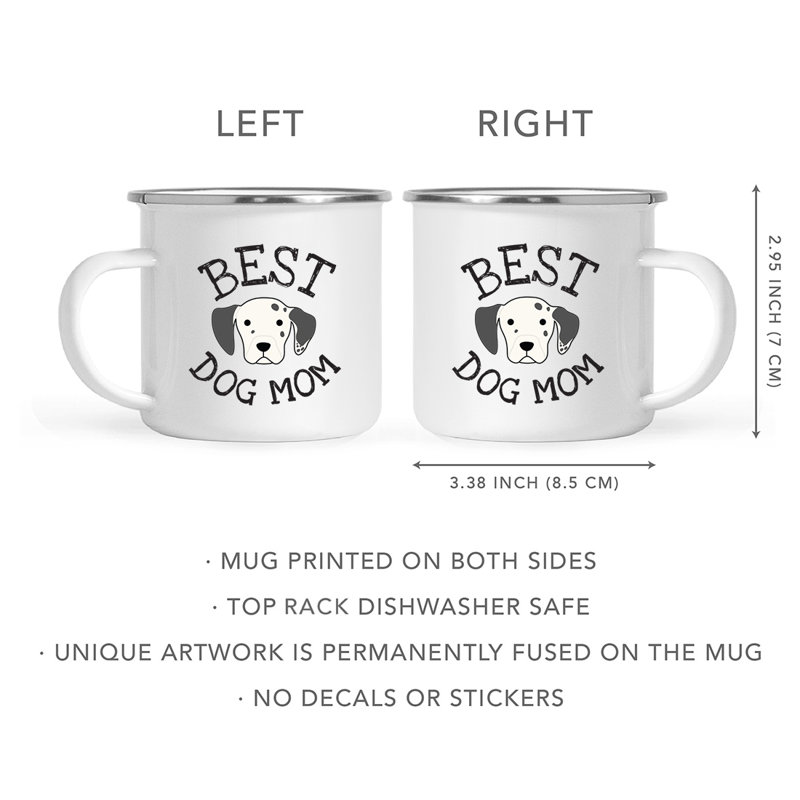 Tasse de camping Best Dog Mom, Dalmate