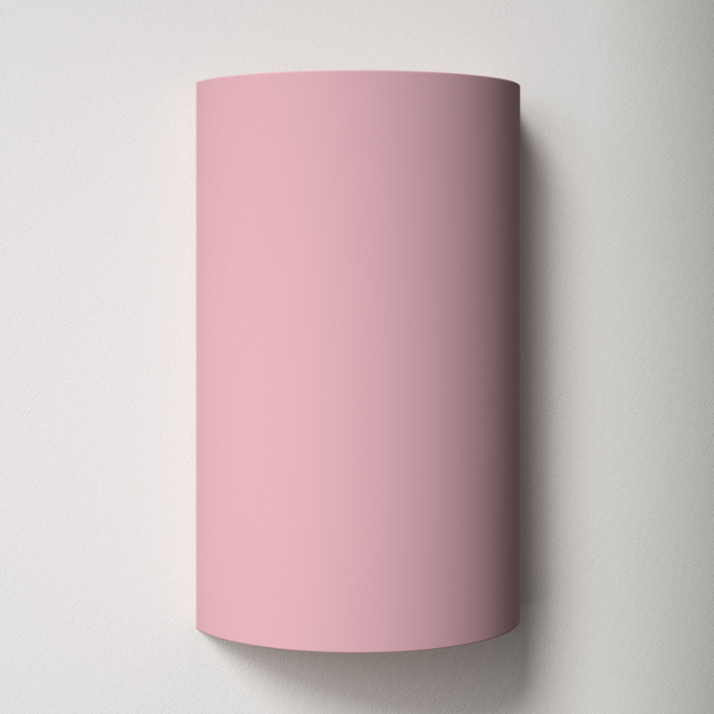 Nomad 1 - Light Dimmable Flush Mounted Sconce, Rose Pink, Integrated LED