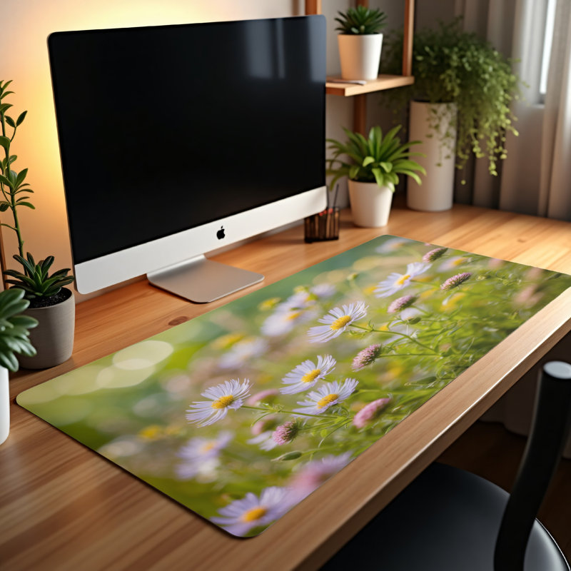 Polyester Desk Pad, 14.4x12.1