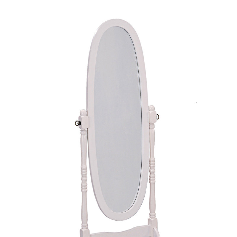 Miroir de plancher, Blanc