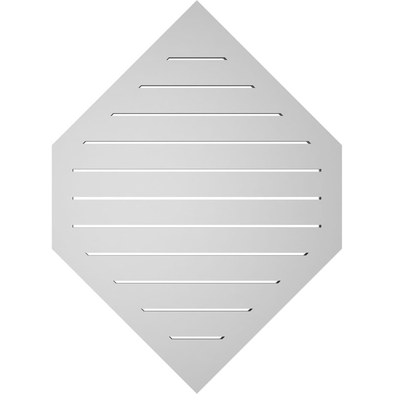 Pente verticale verticale en uréthane Signature, H 1,5 po x l 28 po x L 38 po