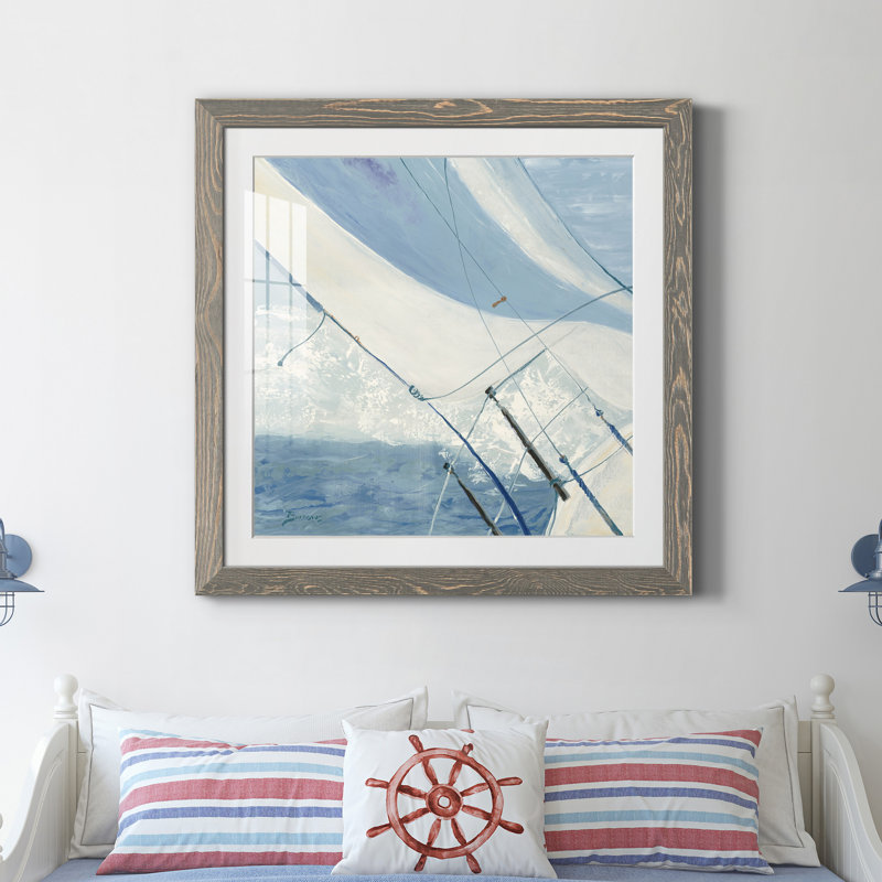 Bow Bow - Reproduction d'art sur papier encadré, H 35,5 po x l 35,5 po x P 1,5 po, Encadré gris