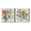 «Rose Garden I», ensemble de 2 reproductions d'art sur toile tendue-809166984