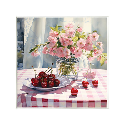 «Spring Still Life on Plaid» par RB