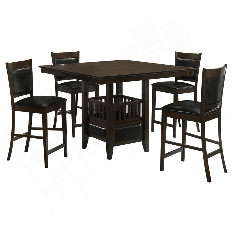 Finley Espresso 5-Piece Dining Set