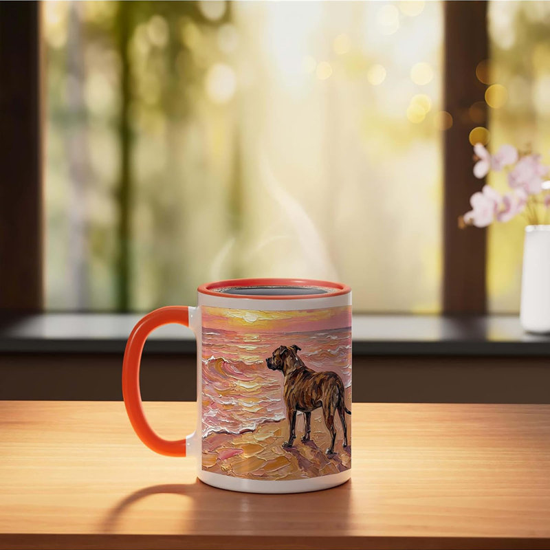Ceramic Coffee Mug, Orange