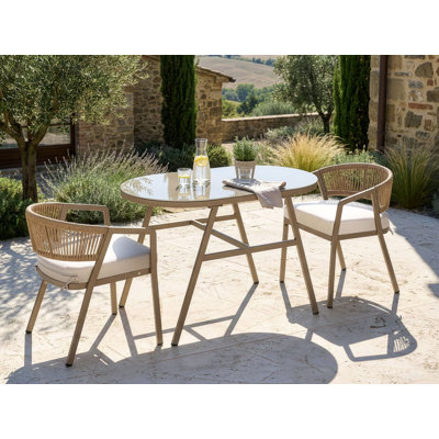 2 - Person Patio Dining Set with Oval Table