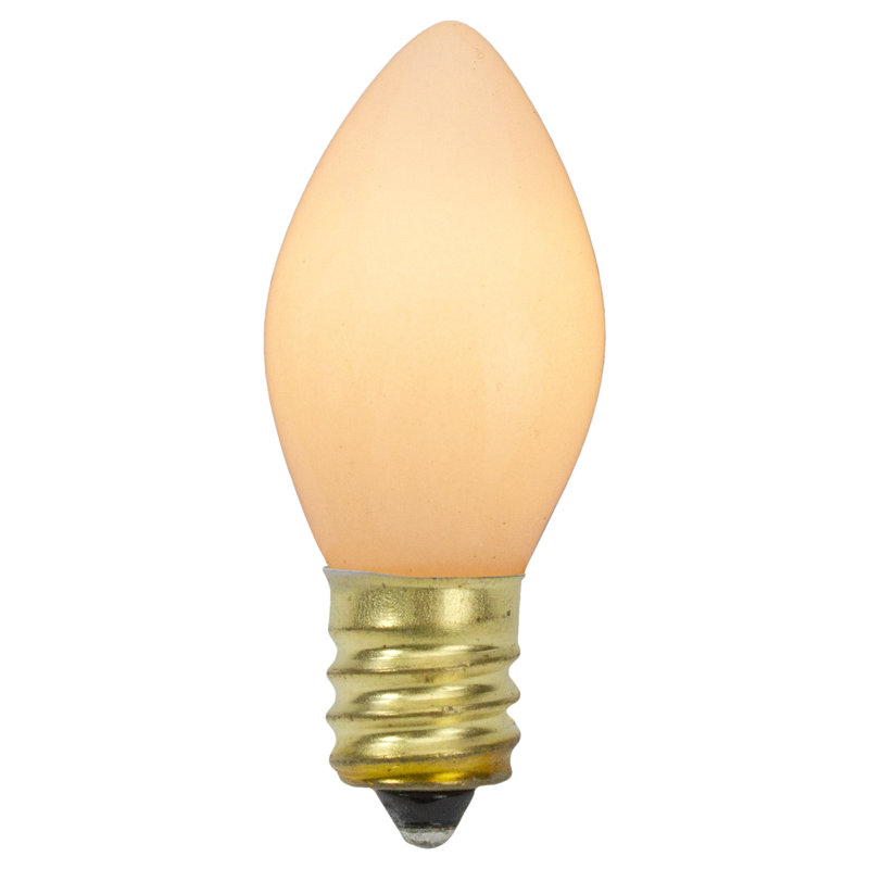 Paquet de 4 ampoules de rechange blanches opaques de Noël C7
