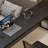 Black Rectangular Solid Wood desk-533863600-533863615