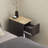 Modern End Table With Drawer, Nightstand Storage Side Table For Small Spaces, Black