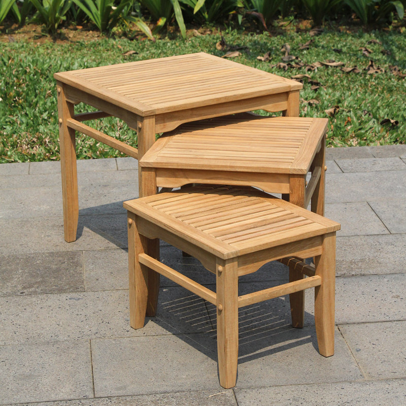Christa Square Outdoor Side Table , 19.5'' in. W 19.5'' in. D