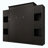 Queen-Size Murphy Bed with LED Lights and Storage Shelves