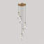 Luminaire suspendu en grappe à 5 lumières, lustres de plafond hauts en laiton réglables, lustre de salon, lustres de vestibule, luminaires suspendus Stairwell, ampoule E12 non incluse