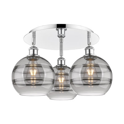 Chartoff Glass Semi Flush Mount