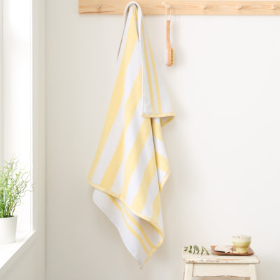 Reversible Stripe Jacquard 100% Cotton Hand Towel