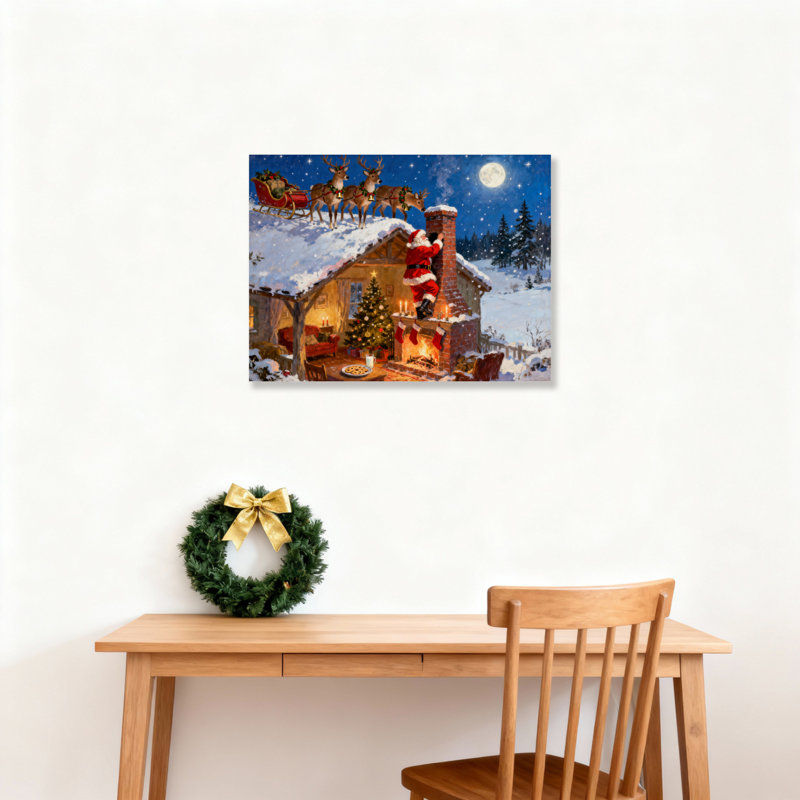 Art sur toile Cottage, H 20 po x l 30 po